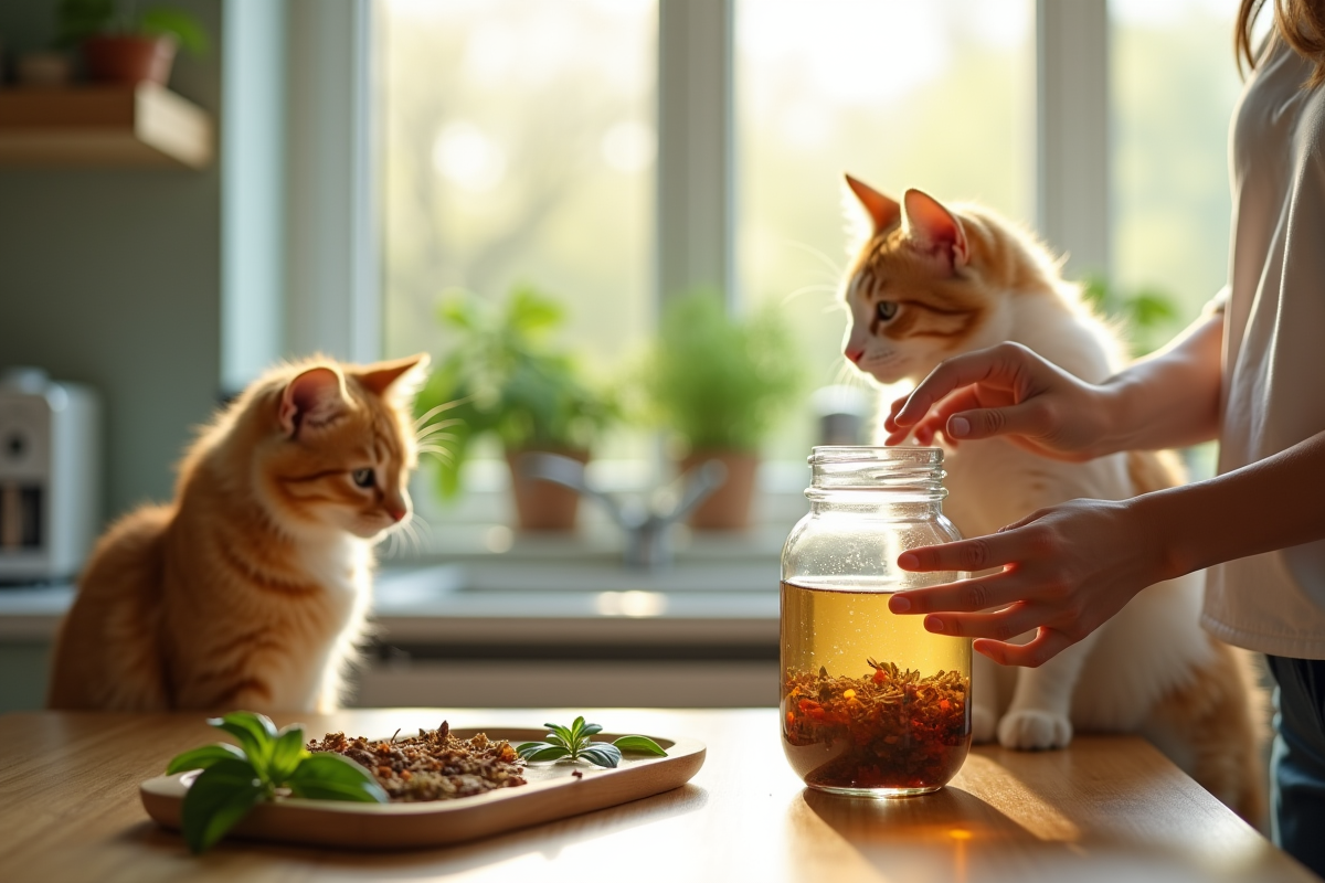 chat plantes